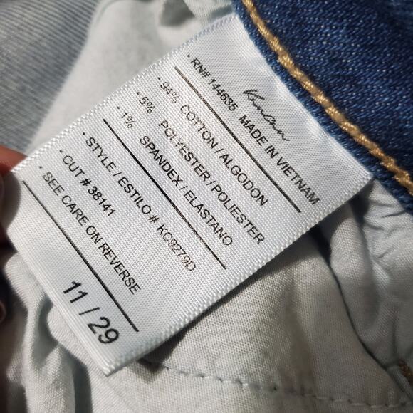 KanCan Mercy High Rise Ankle Skinny Jeans Medium Wash Size 11/29 Raw Hem - Picture 6 of 12